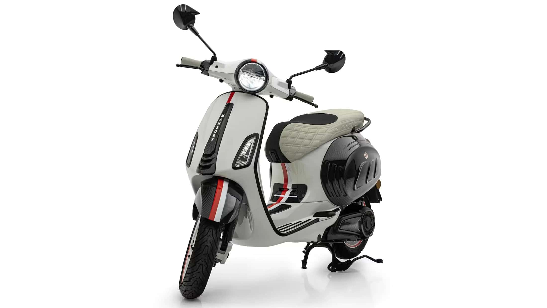 Mansory ne travaille pas seulement sur des supercars : avec la « Monaco Edition », le préparateur de luxe s'est intéressé à la Vespa Elettrica