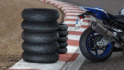 Reifentest Reifenstapel