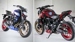 Yamaha MT-07 "Iron Man" und "Captain America" von AD Koncept.