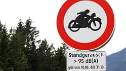 Motorradlärm Schild Tirol