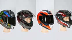Motorrad-Carbonhelme im Test