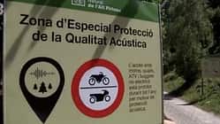 Motorrad-Streckensperrung Naturpark Alt Pirineu Spanien