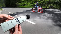 Lautstärke Motorrad Fahrgeräusch
