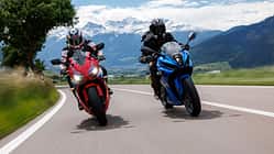 Honda CBR 650 R und Suzuki GSX-8R Alpen-Test