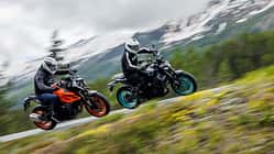 KTM 990 Duke Yamaha MT-09 Alpen-Test