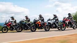 Triumph Tiger 1200 GT Pro, Harley-Davidson Pan America 1250 Special, KTM 1290 Super Adventure S, BMW R 1300 GS, Ducati Multistrada V4 S Vergleichstest