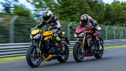 Triumph Speed Triple 1200 RS, Triumph Street Triple 765 RS Vergleichstest