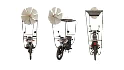 YongLE Risheng CG E-Motorrad mit Solar- und Windenergie