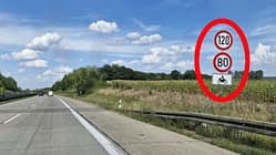 Tempolimit 80 für Motorräder auf der A7