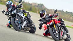 BMW M 1000 R, Ducati Streetfighter V4 S Vergleichstest