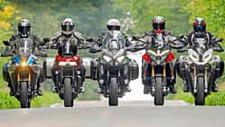 Vergleichstest Suzuki GSX-S 1000 GX, Harley-Davidson Pan America 1250 ST, Kawasaki Versys 1100 SE, Ducati Multistrada V4 Pikes Peak, BMW S 1000 XR
