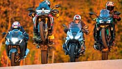 Suzuki Hayabusa, BMW R 1300 RS, Ducati Multistrada V4 Pikes Peak, Kawasaki Ninja 1100 SX SE Test