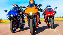 Vergleichstest Ducati Panigale V2 S, KTM 990 RC R, Yamaha YZF-R9