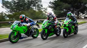 Kawasaki Ninja ZX-10R, Kawasaki Ninja ZX-4RR, Kawasaki Ninja ZX-6R Vergleichstest