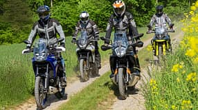 Honda XL 750 Transalp, KTM 790 Adventure, Suzuki V-Strom 800 DE, Yamaha Ténéré 700 Vergleichstest