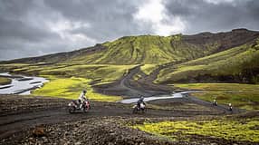 Motorradreise Island