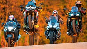 Suzuki Hayabusa, BMW R 1300 RS, Ducati Multistrada V4 Pikes Peak, Kawasaki Ninja 1100 SX SE Test