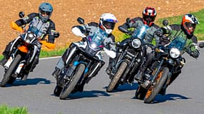Vergleichstest CFMoto 450 MT, Brixton Crossfire 500 Storr, Royal Enfield Himalayan 450, KTM 390 Adventure R