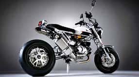 Honda Monkey 125 als Custombike mit Einarmschwinge von G-Craft