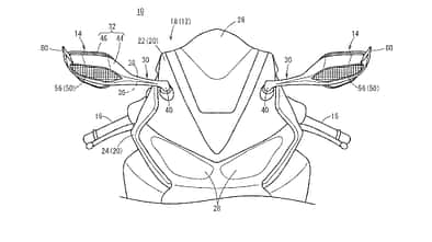 Honda Patent Rückspiegel mit Spoiler