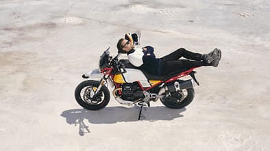 Ewan McGregor Moto Guzzi V85 TT