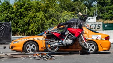 Motorrad-Crashtest