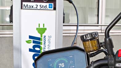 Schnellladesäule für Elektro-Fahrzeuge.