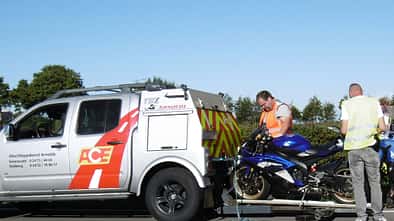 Beschlagnahmung, Motorrad, Abschlepper