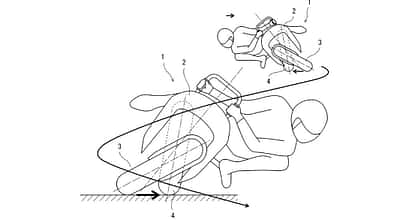 Kawasaki Patent leaning bike