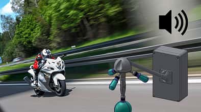 Méduse - Lärmblitzer im Straßenverkehr in Frankreich.