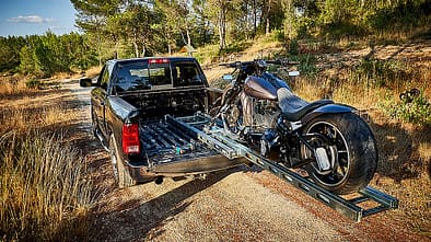 Porteos Motorradverladesystem Teleskop Rampe