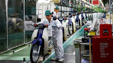 Honda Motorrad Produktion Super Cub