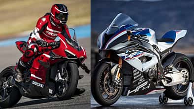 Ducati Panigale V4 Superleggera und BMW HP4 Race.