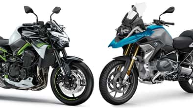 BMW R 1250 GS und Kawasaki Z 900.