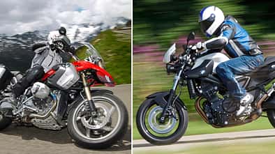 BMW R 1200 GS und BMW F 800 R.
