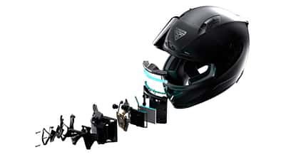 Forcite Mk1 smarter Motorradhelm Karbon