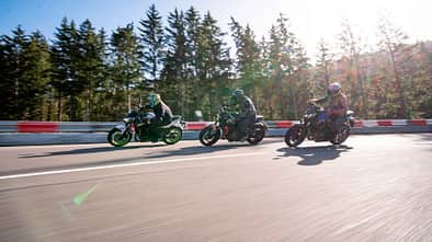 Kawasaki Z 650 Triumph Trident 660 Yamaha MT-07 Test