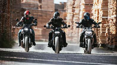 Ducati XDiavel Dark, Harley-Davidson Sportster S, Indian FTR S Vergleichstest
