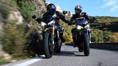 Triumph Speed Triple 1200 RS, Triumph Street Triple RS Vergleichstest