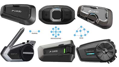 Motorrad Kommunikationssysteme Cardo und Sena