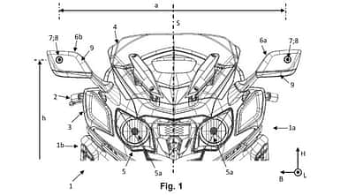 BMW Patent Kraftrad mit Kamera-System