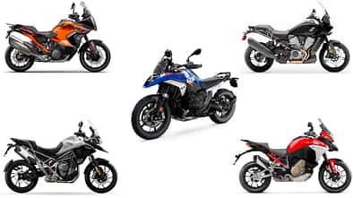 BMW R 1300 GS, Ducati Multistrada V4, Triumph Tiger 1200 GT, KTM Super Adventure S, Harley-Davidson Pan America 1250