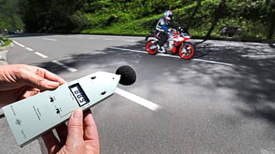 Lautstärke Motorrad Fahrgeräusch