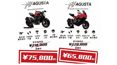 MV Agusta Sell-Out China