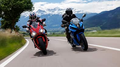 Honda CBR 650 R und Suzuki GSX-8R Alpen-Test
