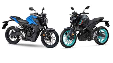 Honda CB 125 R und Yamaha MT-125 (2024)