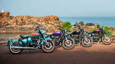 Royal Enfield präsentierte in Goa das neue Modell: Goan Classic 350, als einsitziger Bobber mit Ape-Hanger-Lenker. 