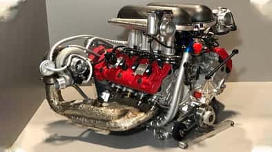 V8 gebaut mit 2 Zylinderköpfen der Suzuki GSX-R 1300 Hayabusa