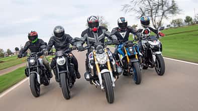 Indian FTR S, Honda CB 1000 R, BMW R 1250 R, Suzuki GSX-S 1000, Kawasaki Z 900 Vergleichstest