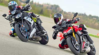 BMW M 1000 R, Ducati Streetfighter V4 S Vergleichstest